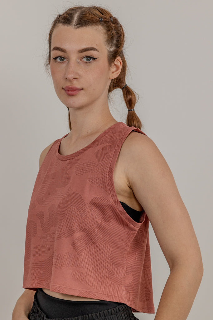PRINTED WAVES CROP TOP